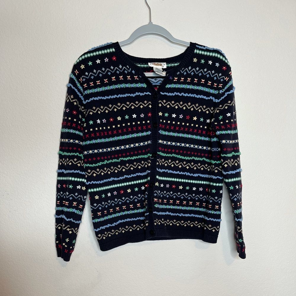 Vintage embroidered throughout button cardigan‎
